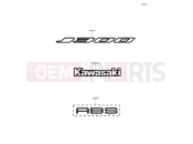 KAWASAKI J300 ABS (SC300BFFA) Decals(White)