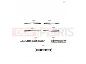 KAWASAKI J300 ABS (SC300BFFA) Decals(Green/Black)