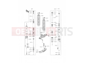 KAWASAKI KLX125 (KLX125CFF) Front Fork(-JKALX125CCDA09710)