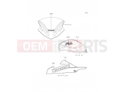 KAWASAKI NINJA 300 (EX300AFF) Decals(White)
