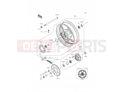 KAWASAKI Ninja 650 ABS (EX650FFF) Rear Hub