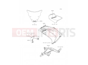 KAWASAKI Ninja 650 ABS (EX650FFF) Decals(Black)
