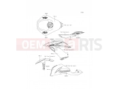 KAWASAKI NINJA ZX-6R ABS (ZX636FFF) Decals(P.F.S.White)