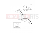KAWASAKI VULCAN 900 CLASSIC (VN900BFFA) Decals(White/Gray)