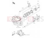 KAWASAKI Z1000SX ABS (ZX1000MFF) Gear Change Drum/Shift Fork(s)