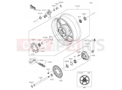 KAWASAKI Z1000SX ABS (ZX1000MFF) Rear Hub