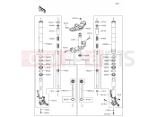KAWASAKI Z1000SX ABS (ZX1000MFF) Front Fork