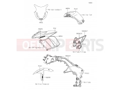 KAWASAKI Z1000SX ABS (ZX1000MFF) Decals(Gray)