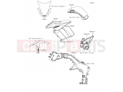 KAWASAKI Z1000SX ABS (ZX1000MFF) Decals(Gray)(Blue)