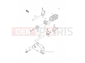 KAWASAKI Z250SL (BR250EFF) Gear Change Drum/Shift Fork(s)