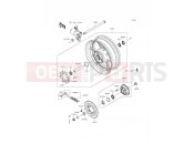 KAWASAKI Z800 ABS (ZR800DFF) Rear Hub