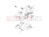 KAWASAKI Z800 ABS (ZR800DFF) Side Covers/Chain Cover