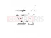 KAWASAKI J125 (SC125AGFA) Decals(Black)