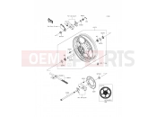 KAWASAKI NINJA 250SL (BX250AGFA) Rear Hub