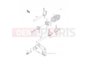 KAWASAKI NINJA 250SL ABS (BX250BGFA) Gear Change Drum/Shift Fork(s)