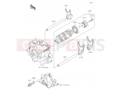 KAWASAKI Z1000 ABS (ZR1000GGF) Gear Change Drum/Shift Fork(s)