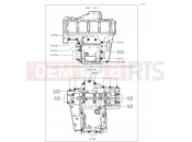 KAWASAKI Z1000 ABS (ZR1000GGF) Crankcase Bolt Pattern