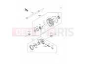 Front Hub - Kawasaki KDX200 (KDX200-E5) 1993