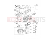 Cylinder Head - Kawasaki W650 (EJ650-A3) 2001