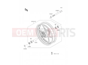 KAWASAKI ER-6f ABS (EX650B6F) Front Hub