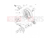 KAWASAKI ER-6f ABS (EX650B6F) Rear Hub