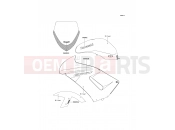 KAWASAKI ER-6f ABS (EX650B6F) Decals(Silver)