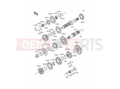 Transmission - Kawasaki ER-6f ABS (EX650B7F) 2007