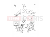 Brake Piping - Kawasaki ER-6f ABS (EX650B7F) 2007