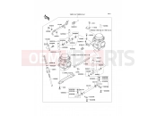 Carburetor - Kawasaki GPZ500S (EX500-E2) 1995