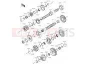 KAWASAKI Z1000 (ZR1000HKF) Transmission