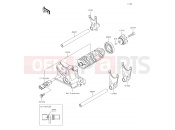 KAWASAKI Z1000 (ZR1000HKF) Gear Change Drum/Shift Fork(s)