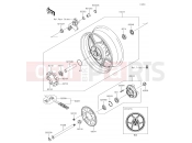 KAWASAKI Z1000 (ZR1000HKF) Rear Hub