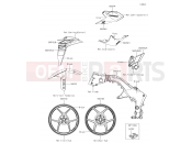 KAWASAKI Z1000 (ZR1000HKF) Decals(Gray)