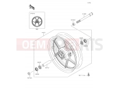 KAWASAKI Z1000 (ZR1000JKF) Front Hub