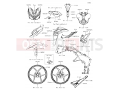 KAWASAKI Z1000 (ZR1000JKF) Decals(Gray)