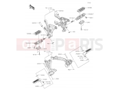 KAWASAKI Z900 (ZR900DKF) Footrests