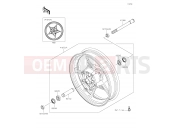KAWASAKI Z900 (ZR900DKF) Front Hub