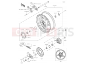KAWASAKI Z900 (ZR900DKF) Rear Hub
