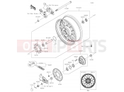 KAWASAKI Z900RS (ZR900CKFA) Rear Hub
