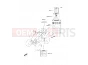 Labels - Kawasaki KFX400 (KSF400A6F) 2006