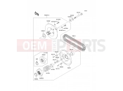 KAWASAKI MULE 600 (KAF400B6F) Driven Converter/Drive Belt