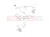 Rear Brake Piping - Kawasaki MULE 600 (KAF400BDF) 2013