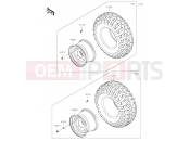 Wheels/Tires - Kawasaki MULE PRO-DXT (KAF1000AHF) 2017