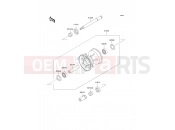 Front Hub - Kawasaki KX500 (KX500-E14) 2002