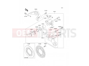 Rear Brake - Kawasaki KX500 (KX500-E14) 2002