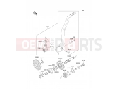 KAWASAKI KX250 (KX250-R1) Kickstarter Mechanism