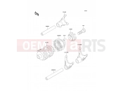 KAWASAKI KX85/KX85-<<II>> (KX85B8F) Gear Change Drum/Shift Fork(s)