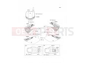 KAWASAKI KX85 (KX85ADF) Labels(ACF/BCF)