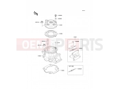 Cylinder Head/Cylinder - Kawasaki KX65 (KX65AEF) 2014