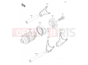 KAWASAKI 2014 Gear Change Drum/Shift Fork(s)